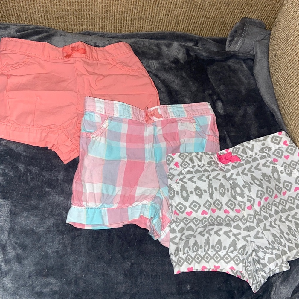 3 pair set baby shorts